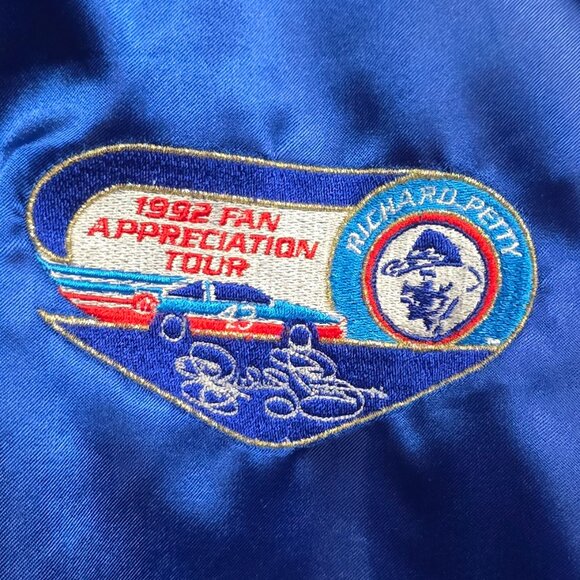 1992 RICHARD PETTY Official Fan Appreciation Made in USA Tour Jacket - Sz L* - Picture 2 of 7